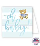 Oh Baby Blue Teddy Enclosure Card