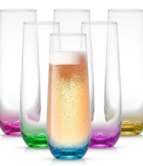 Ombre Champagne Glass Set