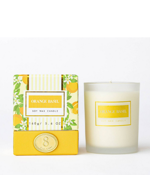 Orange Basil 5.6oz Soy Wax Candle