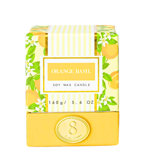 Orange Basil 5.6oz Soy Wax Candle