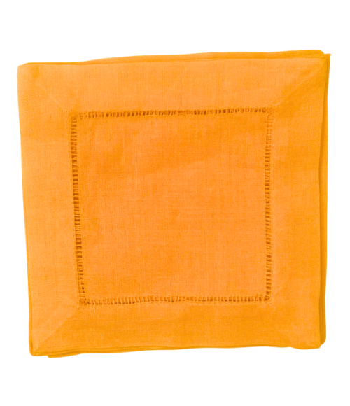 Colored Linen Cocktail Napkins, Set of 4
