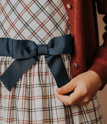 Organic Stretch Poplin Sash Dress