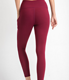 Plus Butter Leggings with Triangular Side Pockets - Multiple Colors