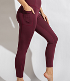 Plus Full Length Compression Leggings with Pockets - Multiple Colors
