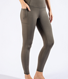 Plus Full Length Compression Leggings with Pockets - Multiple Colors