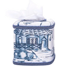 Jan Sevadjian Monogrammed Tissue Box Cover