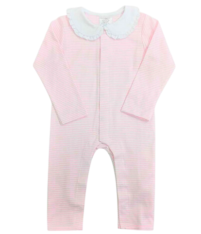 Bambinos Parker Playsuit - Pink Stripe