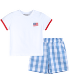 Patriotic Boys Shorts Set