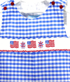 Patriotic Smocked Jon Jon