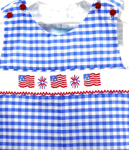 Patriotic Smocked Jon Jon