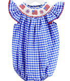 Patriotic Smocked Flutter Bubble