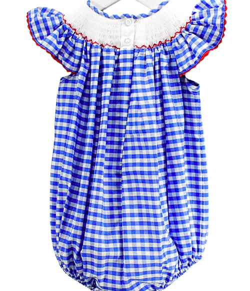 Patriotic Smocked Flutter Bubble