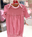 Paty Red & White Stripe Gown