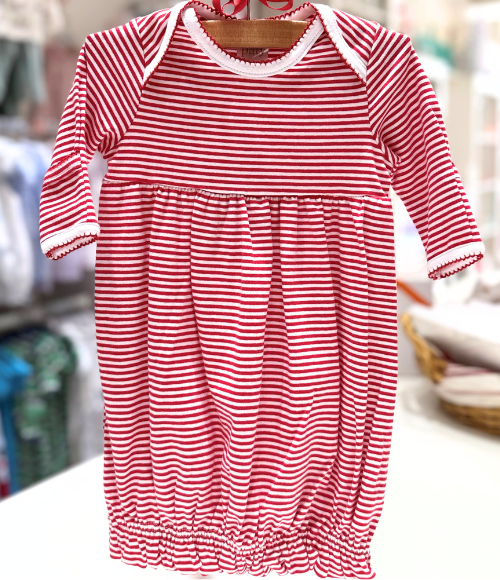 Paty Red & White Stripe Gown