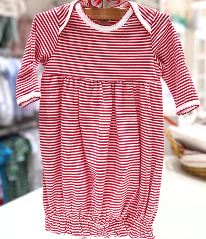 Paty Red & White Stripe Gown