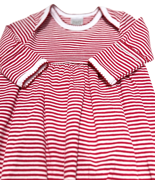 Paty Red & White Stripe Gown