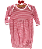 Paty Red & White Stripe Gown