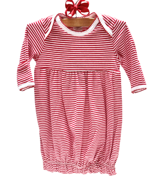 Paty Red & White Stripe Gown