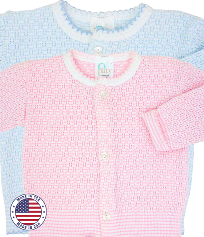 Paty Solid Color Baby Cardigan