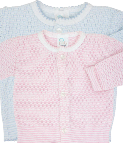Paty Solid Color Baby Cardigan