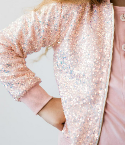 Peach Sequin Jacket
