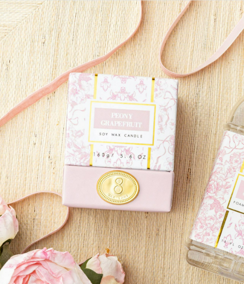 Peony Grapefruit 5.6oz Soy Wax Candle
