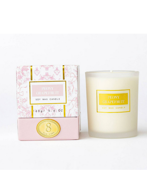 Peony Grapefruit 5.6oz Soy Wax Candle