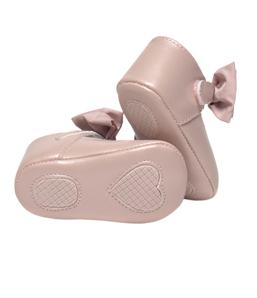 Petal Pink Bow Mary Janes