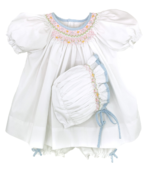 Smocked Dress - Bloomer & Hat