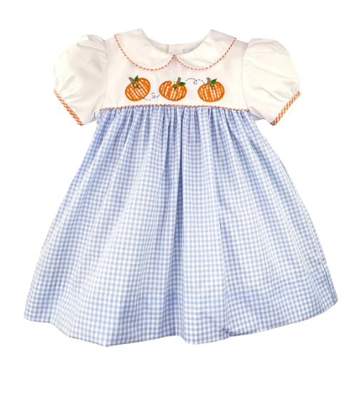 Dress with Pumpkin Applique