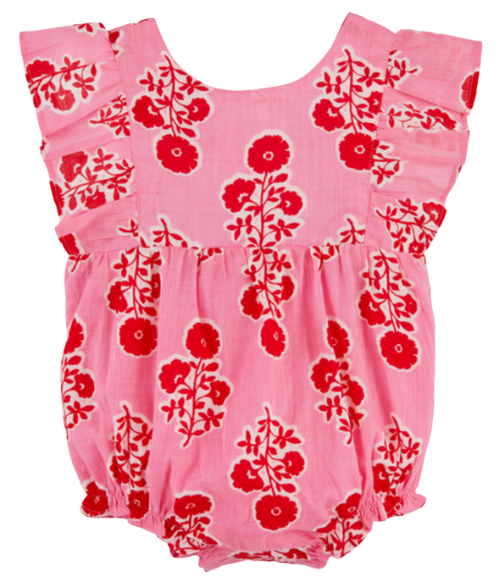 Pink Floral Ruffle Bubble