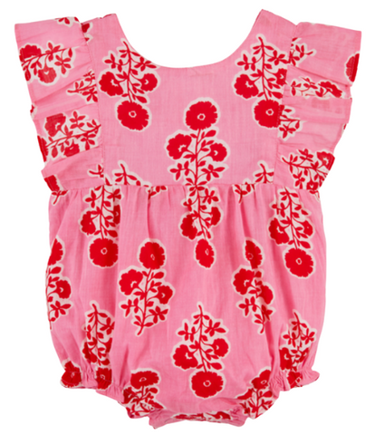 Pink Floral Ruffle Bubble