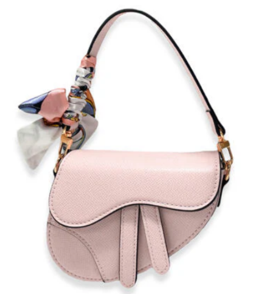 Pink Saddle Purse