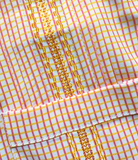 BQ Guayabera Dress in Pink/Citrus Check