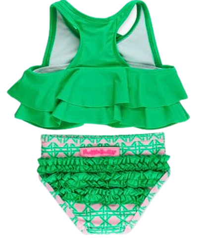 Pink Coastal Cane Baby Bikini Swimsuit