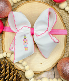 Pink Nutcracker Embroidered Headband