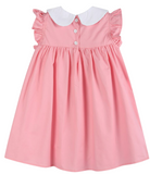 Baby Pink & Red Heart Ruffle Dress