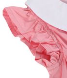 Baby Pink & Red Heart Ruffle Dress