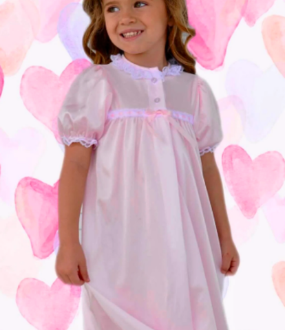 Traditional Pink SS Peignoir Set