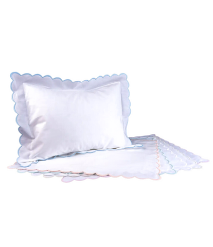 Piped Scallop Pillow Cover