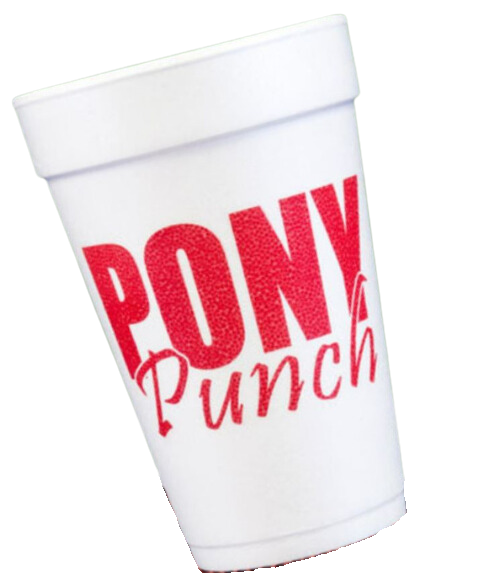 SMU Pony Punch Styrofoam Cups