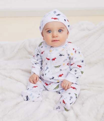 Kissy Preemie Aviators Footie