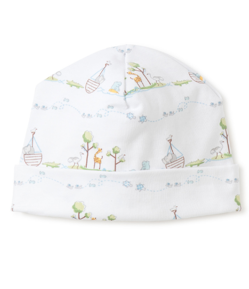 Kissy Preemie Noah's Print Footie & Hat