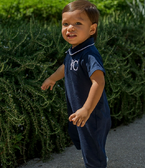Bambinos Preston Playsuit - Navy