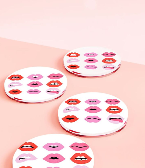 Pucker Up Coaster