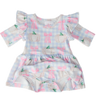 Pumpkin Picnic Twirl Flutter Bodysuit