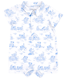Toile Puppy Polo Romper