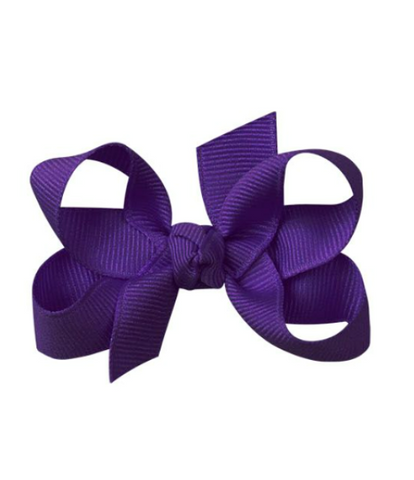 Purple Grosgrain Bow
