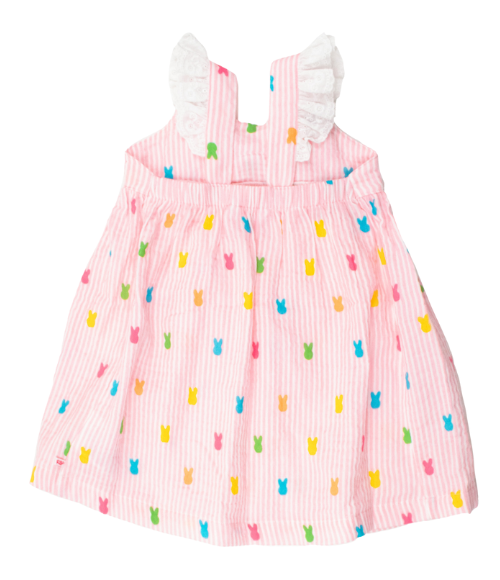 Pink Bunny Stripe Dress