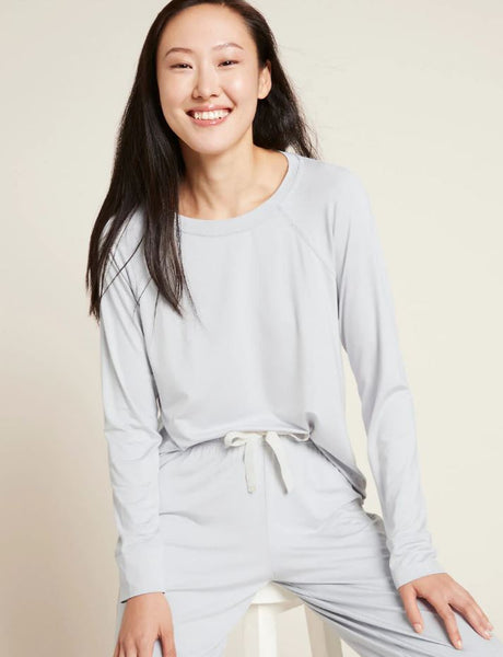 Raglan Bamboo Lounge Top in Dove Grey